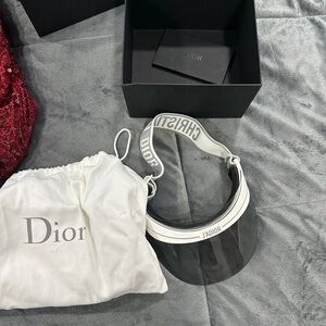 Dior visor gray and white